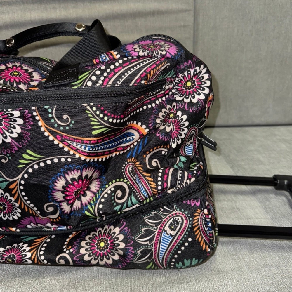 Vera Bradley Rolling Carry On Suitcase - Picture 3 of 11